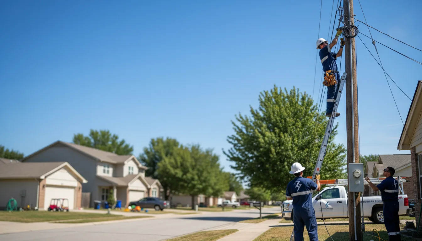Residential electrician providing installation services in La Valle, WI